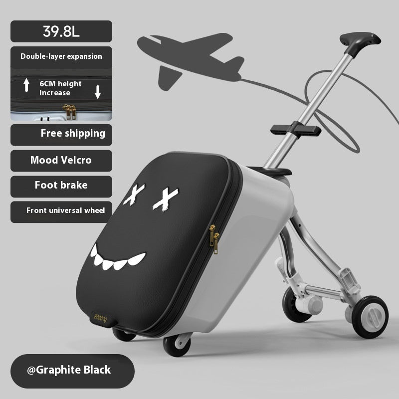 Maleta Trolley para Niños con Asiento y Rodante