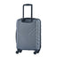 3 Piece Luggage Sets ABS Lightweight Suitcase with Two Hooks, Spinner Wheels, TSA Lock, (20/24/28) Gray - Korvel