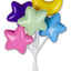 Large Stars & Moon Balloon Cluster - 5" Long