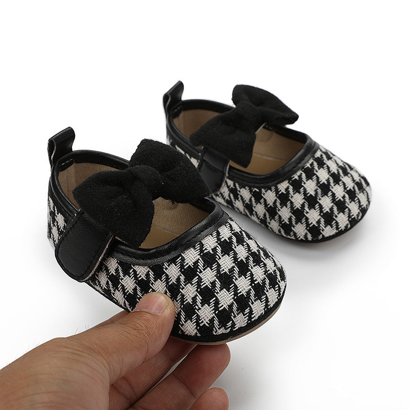 Chaussures Princesses à Semelle en Caoutchouc pour Filles Bébés pour les Premiers Pas
