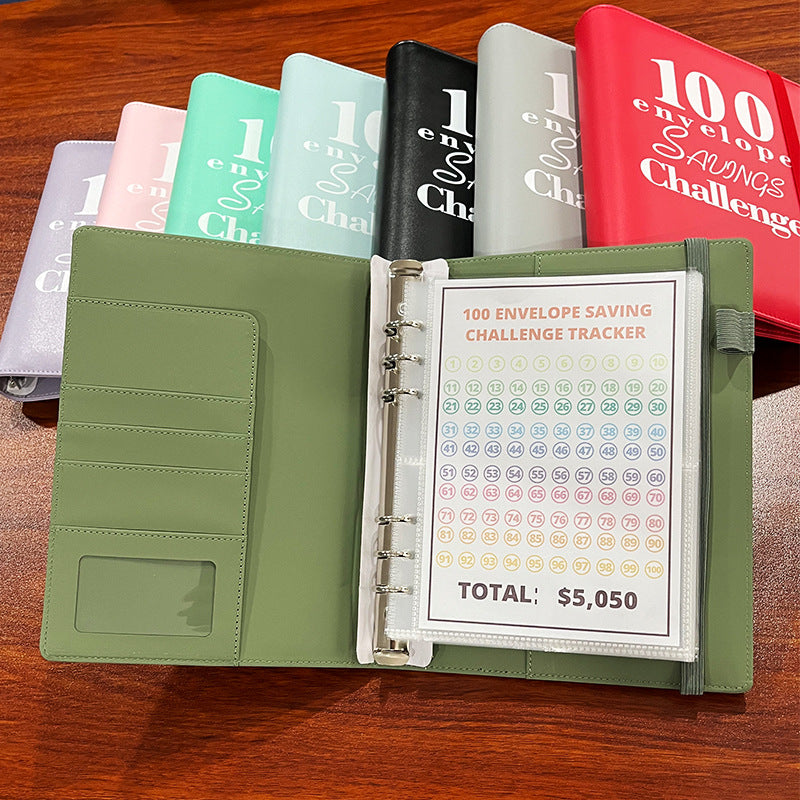 100 Envelope Challenge Binder for Savings Tracking