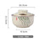 6.5 inch instant noodles bowl with cover bento box student underglaze color ceramic suit Lamian Noodles bowl canteen tableware - Korvel