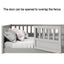 Full size floor bed, children's floor bed frame, Montessori wood floor bed, support Flat noodles gray - Korvel