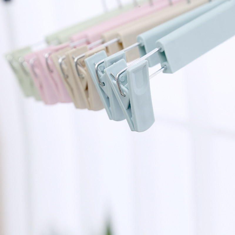 Non-Slip Plastic Clothes Rack Trouser Rack Skirt Clip Underwear Rack Frosted Drying Clothes Rack - Korvel