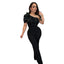 Sleeveless One-Piece Pants - European and American Style Off-the-Shoulder Short Sleeve Slim Fit - Korvel