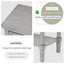 TREXM Narrow Console Desk, Thin Sofa Table with Three Storage Drawers and Living Room Bottom Shelves (Grey Washed) - Korvel