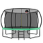 12FT Recreational Kids Trampoline with Safety Enclosure Net & Ladder, Outdoor Recreational Trampolines - Korvel