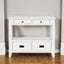 36'' Farmhouse Pine Wood Console Table Entry Sofa Table with 4 Drawers & 1 Storage Shelf (Antique White) - Korvel