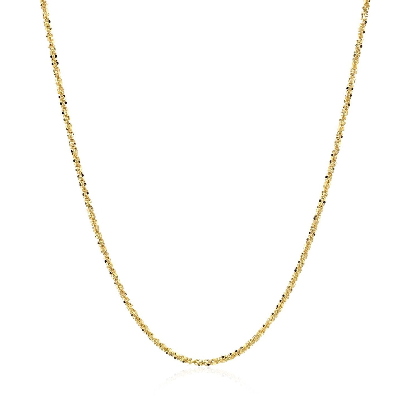 14k Yellow Gold Sparkle Chain - 1.1mm