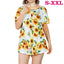 Women’s Casual Floral Printed Short Sleeve Blouse