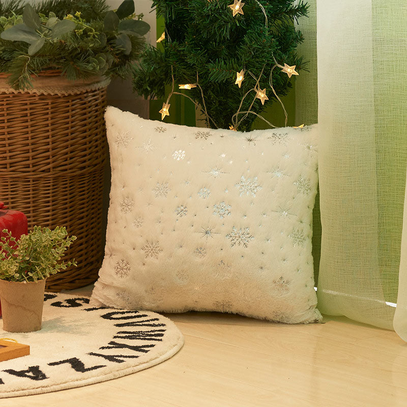 Funda de Sofá de Nieve de Navidad de Peluche
