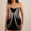 Sexy vacation style pearl bra, clothing chain, bikini chain body - Korvel