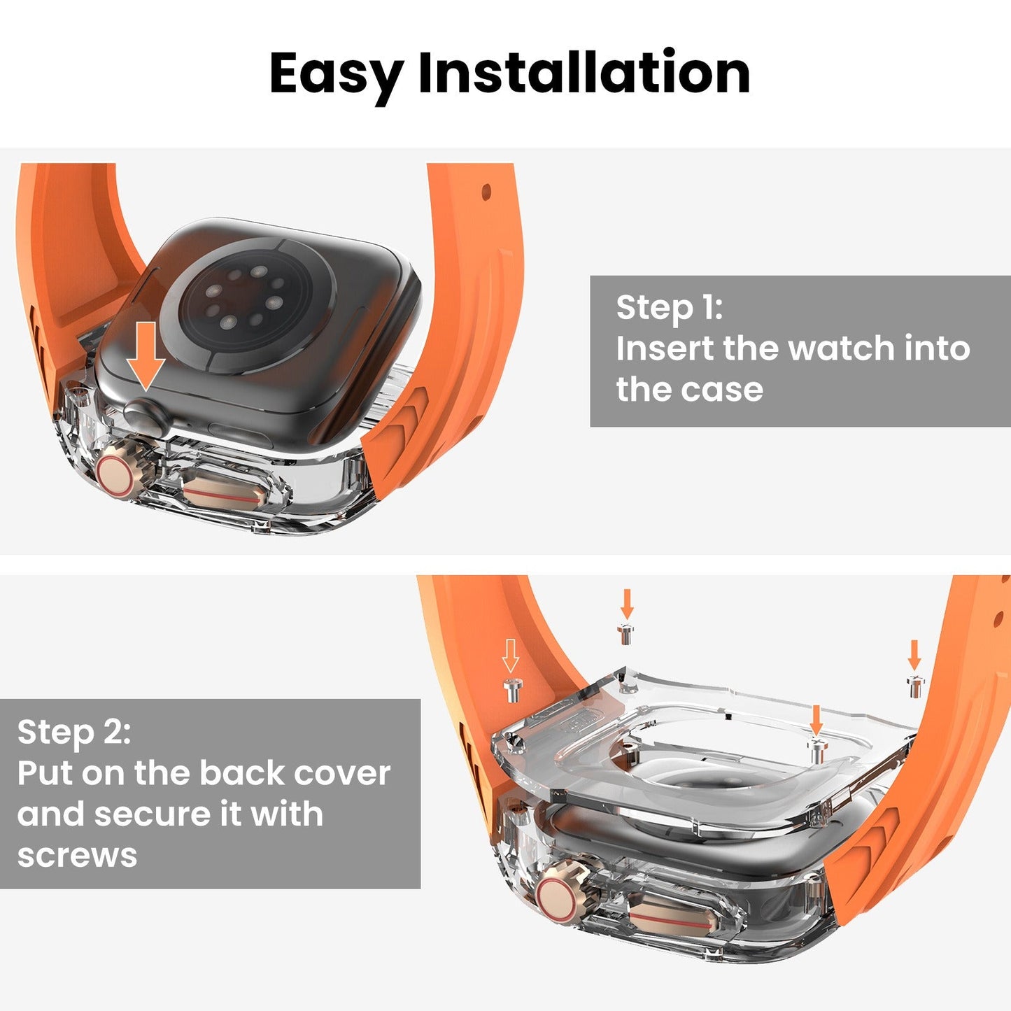 Premium Silicone Strap for Apple Watch - Triple Proof Design