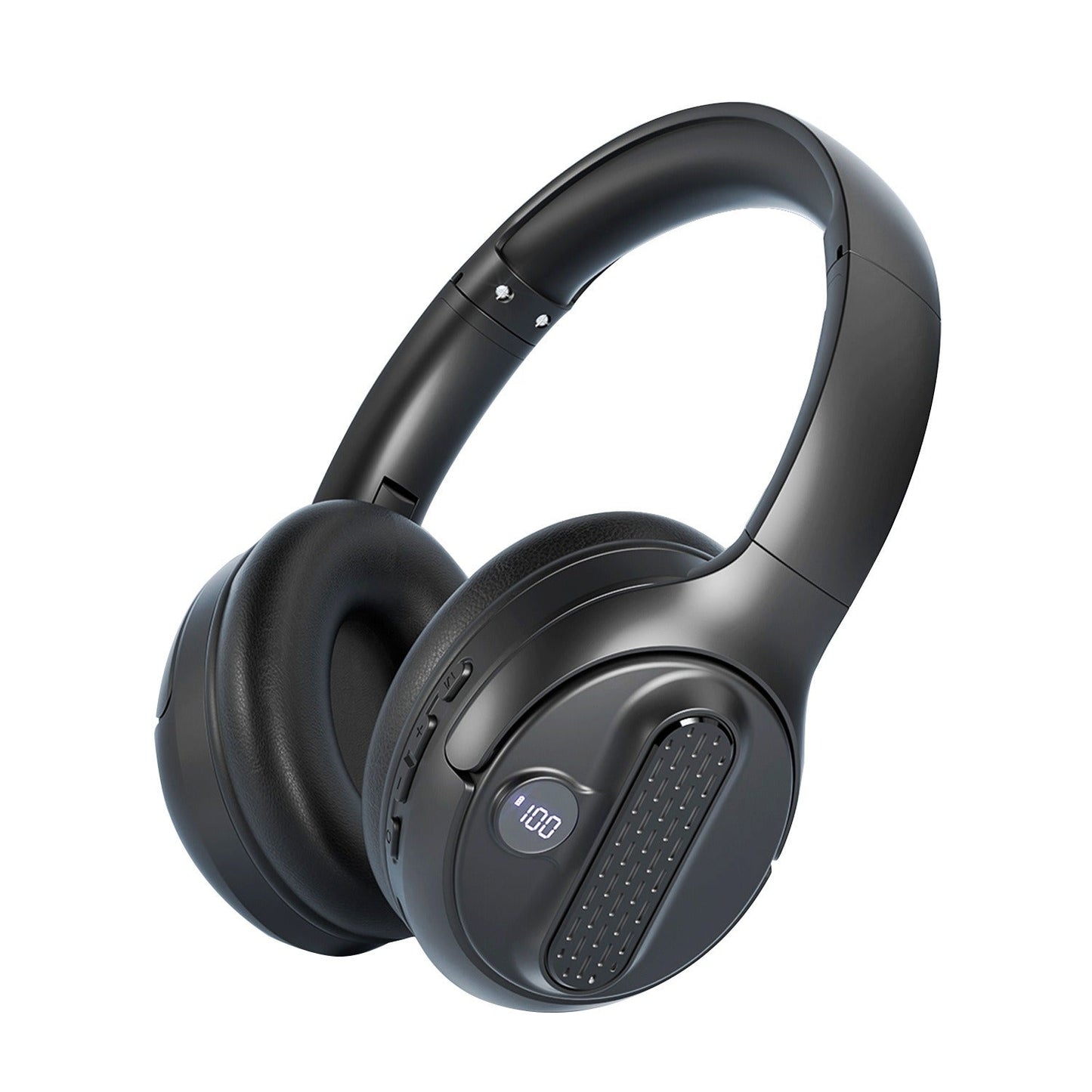 Head mounted Bluetooth earphones with portable power bank wireless earphones Type-C interface foldable card insertion - Korvel