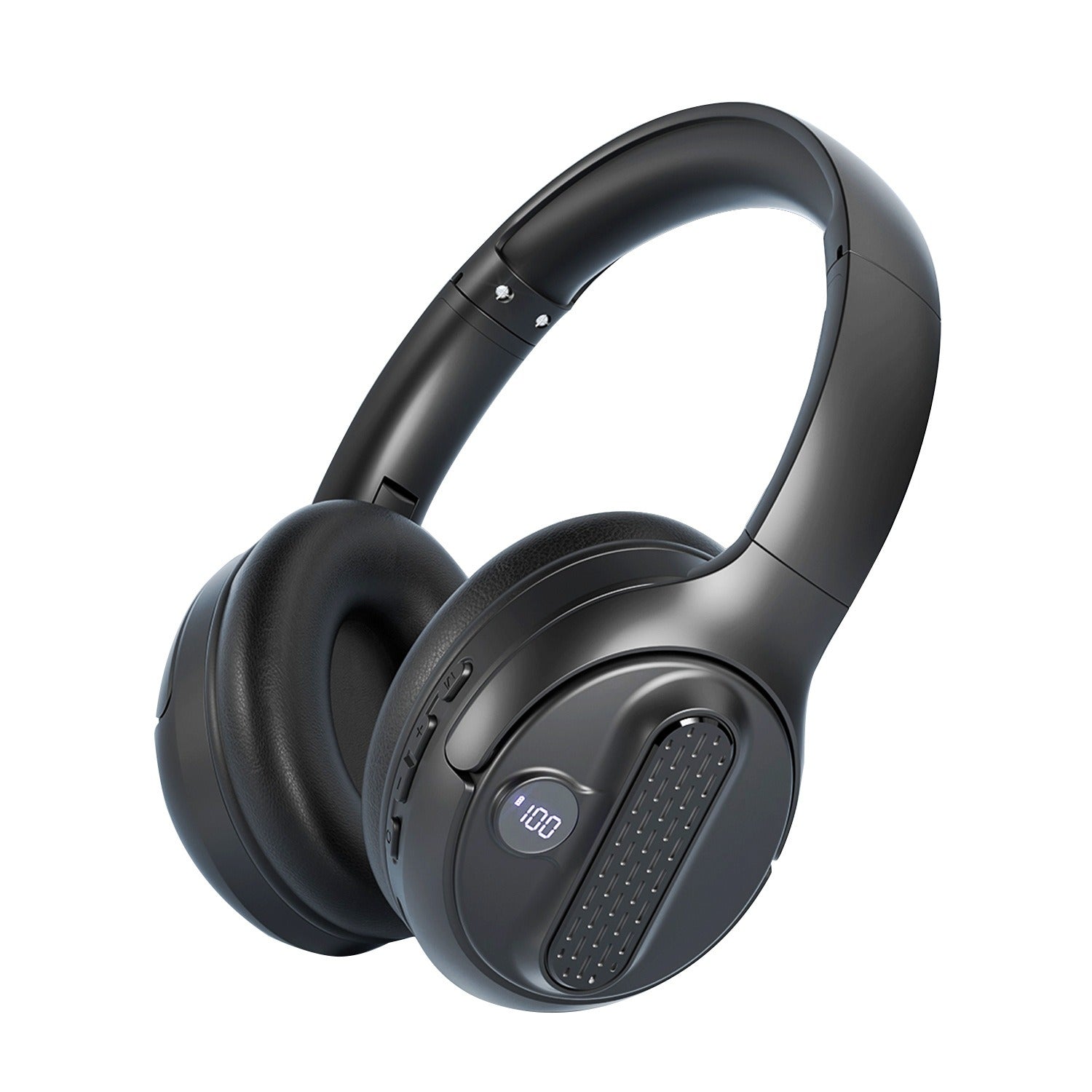 Head mounted Bluetooth earphones with portable power bank wireless earphones Type-C interface foldable card insertion - Korvel