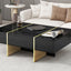 Mesa de café rectangular multifuncional ON-TRANS con cajones