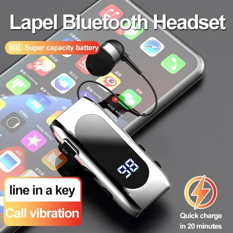 Smart Mini Bluetooth Earphones with Telescopic Cable