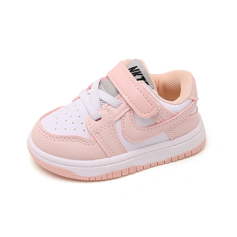 Children's Sneakers Spring And Autumn Children's Sports Shoes Boys Baby Shoes Casual Shoes Girls White Shoes - Korvel