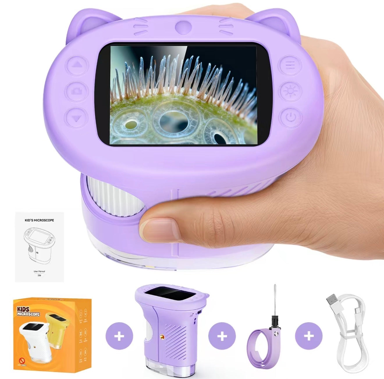 Microscopio MicroView para Niños - Herramienta de Exploración Digital Portátil