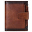 Men's short genuine leather wallet first layer cowhide Korean style fashion casual wallet driver's license wallet father's day gift - Korvel