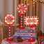 LED Christmas decorative lights, stop signs, Christmas hats, crown shaped lights, storefront ambient lights - Korvel