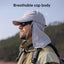 1pc Summer Baseball Cap with Detachable 360° Neck Sun Flap. For men, hiking, fishing, outdoor. - Korvel