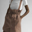 Drawstring Wide Strap Overalls with Pockets - Korvel