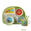 5pcs/set Baby Dinnerware Bamboo Fiber Children Tableware Set Plate Dishes Bowl With Spoon Cartoon Feeding Set Food Container - Korvel