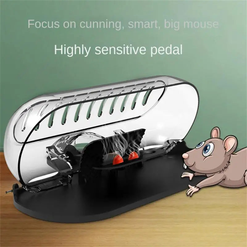 Catch Mice Mouse Artifact Transparent Upper Cover Increase Thickening Highly Sensitive Ully Automatic Large Space Design - Korvel