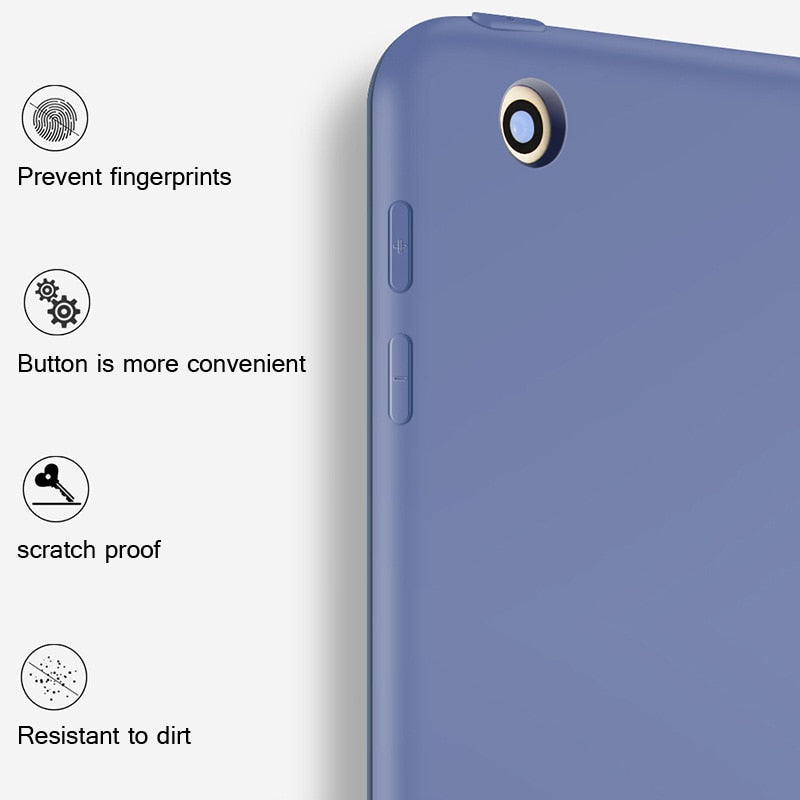Premium iPad 9.7 Inch Case - Soft Silicone & PU Leather