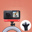 New P40D Portable Selfie Stick With 6 Inches Round Net Celebrity Beauty Fill Light Mobile Phone Live Support - Korvel