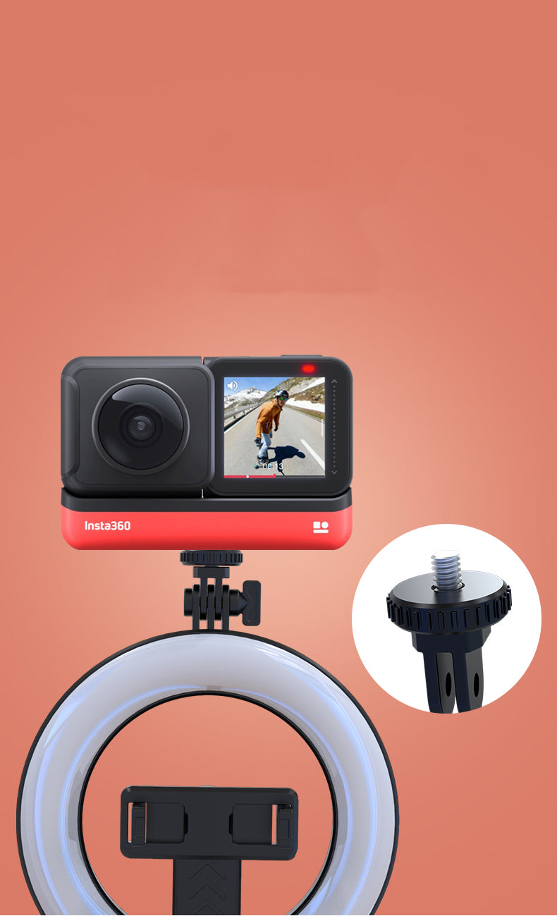 New P40D Portable Selfie Stick With 6 Inches Round Net Celebrity Beauty Fill Light Mobile Phone Live Support - Korvel