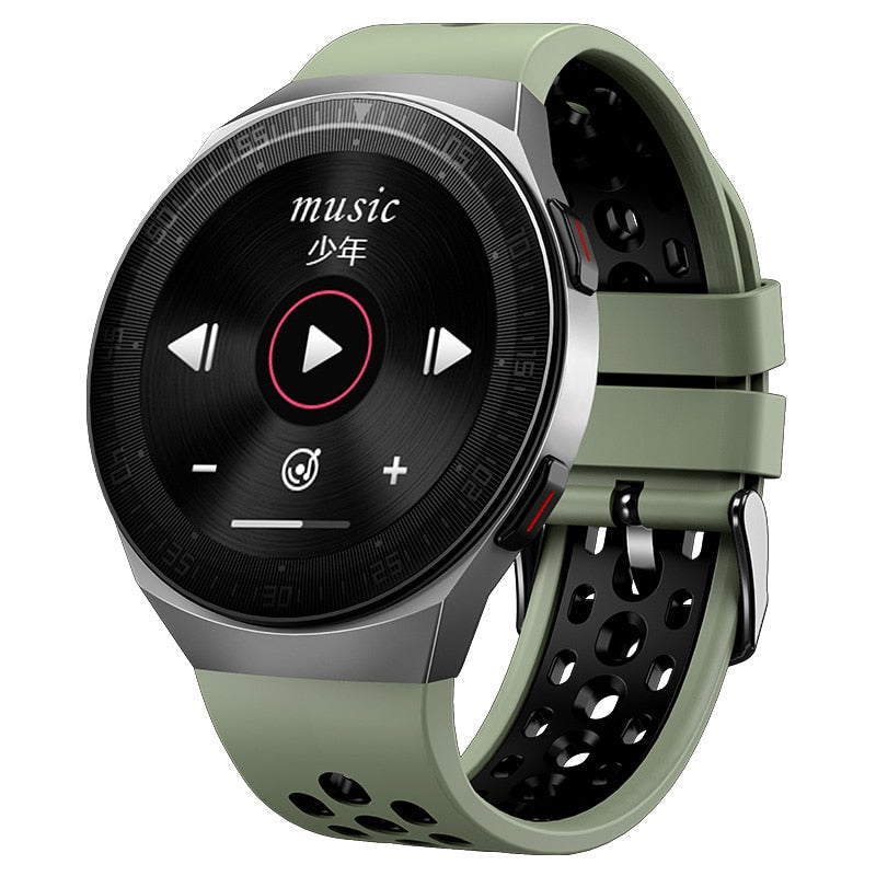 MT-3 8G Memory Music Smart Watch Men Bluetooth Call Full Touch Screen Waterproof Smartwatch Recording Function Sports Bracelet - Korvel