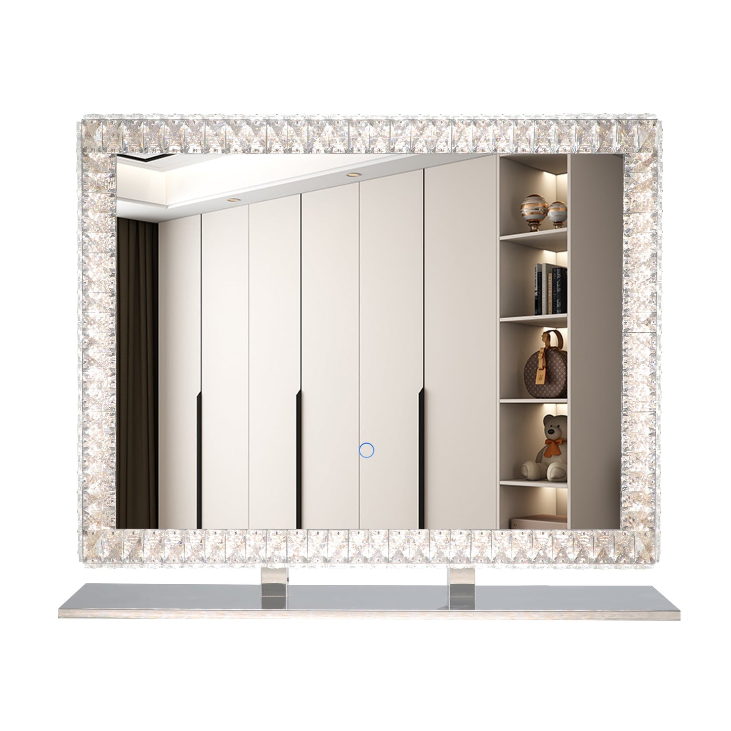 Lumière de miroir en cristal LED avec fonctionnalité dimmable