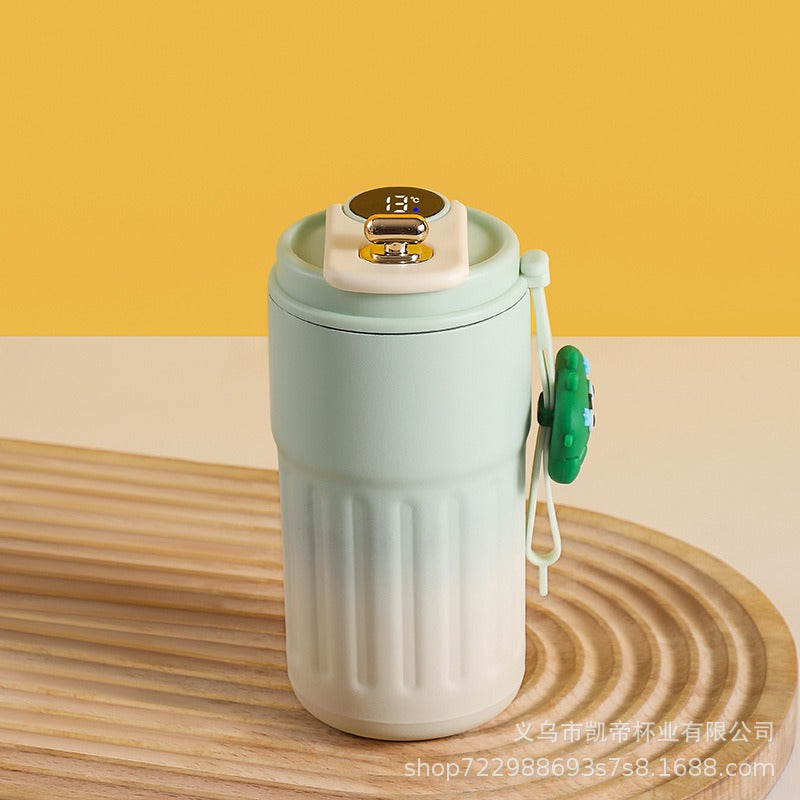 New coffee cup 316 stainless steel thermos cup high value men and women double layer water cup portable accompanying cup - Korvel
