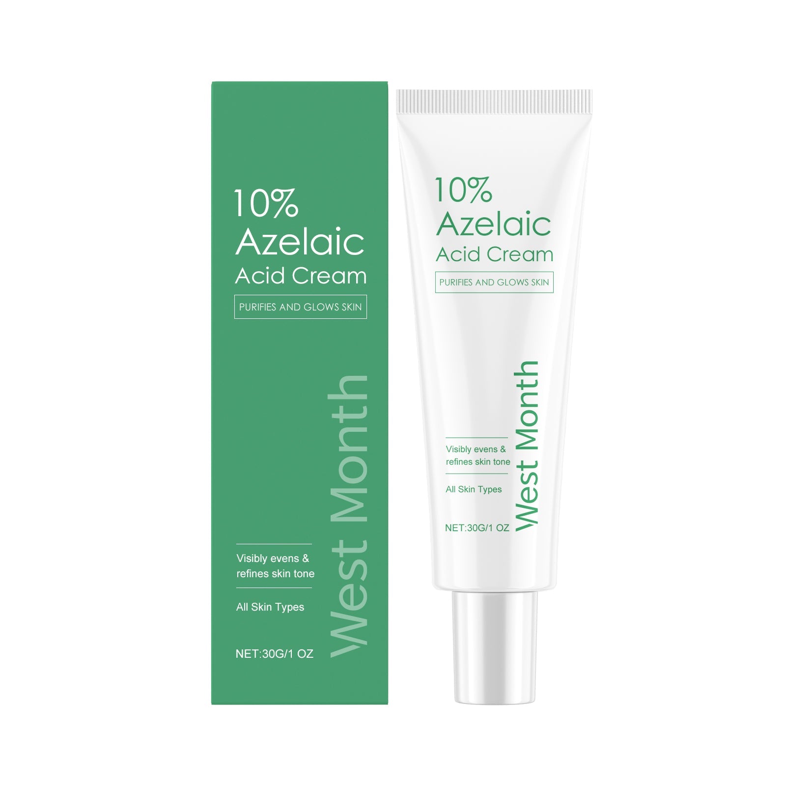 Azelaic Acid Essence Cream, Repair Moisturizing Moisturizing Face Oil Control Moisturizing Mild Refreshing Cream - Korvel