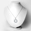 1.30 Carat Swiss Blue Topaz & White Topaz Pendant in Sterling Silver