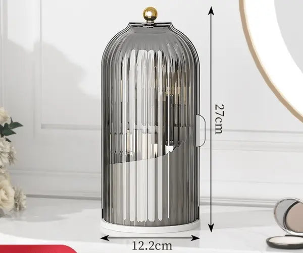 Organisateur de pinceaux de maquillage Rollabrush 360° avec rangement pour rouges à lèvres