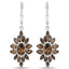 16.36 Carat Genuine Smoky Quartz Sterling Silver Jewelry Set