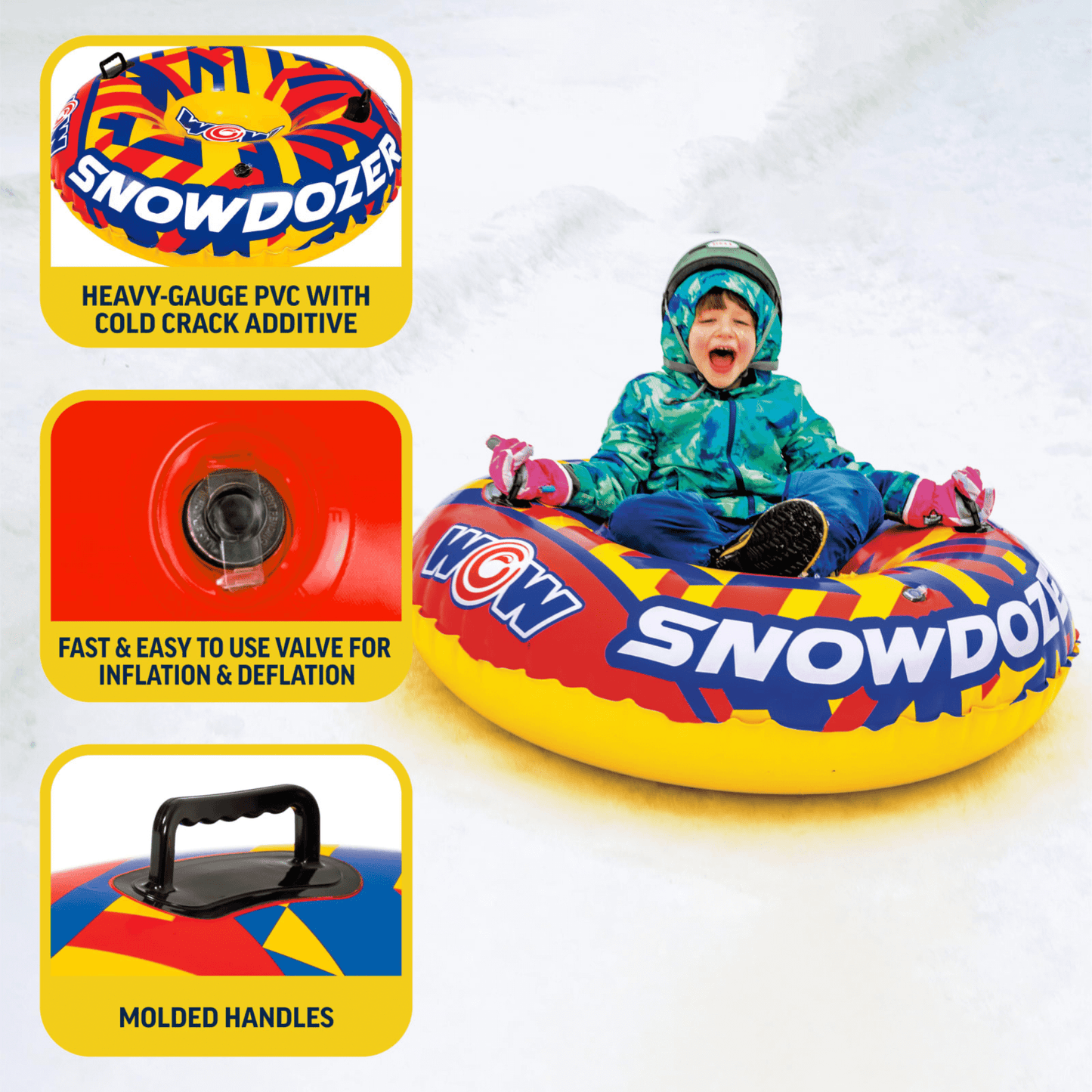 WOW Sports SnowDozer Snow Tube - Premium Winter Fun