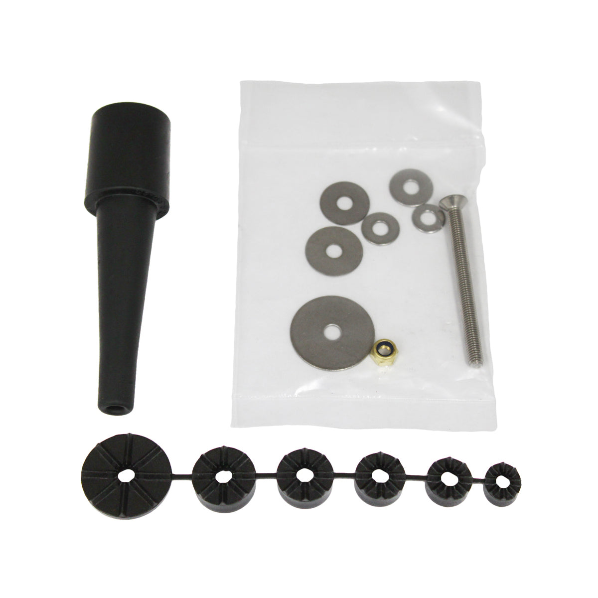 Paquete de Hardware para Montaje en el Vástago de la Horquilla RAM® con Tapón de Expansión de Goma