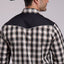 Camisa de Cuadros Negros Western para Hombre Roper