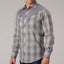 Stylish Grey Plaid Western Shirt for Men | Roper - Korvel
