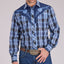 Stylish Blue Plaid Shirt for Men | Roper - Korvel