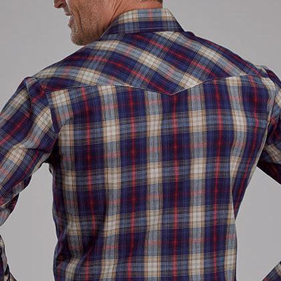 Stylish Blue and Red Plaid Shirt for Men | Roper - Korvel