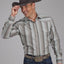 Stylish Grey Plaid Long Sleeve Shirt for Men | Roper - Korvel