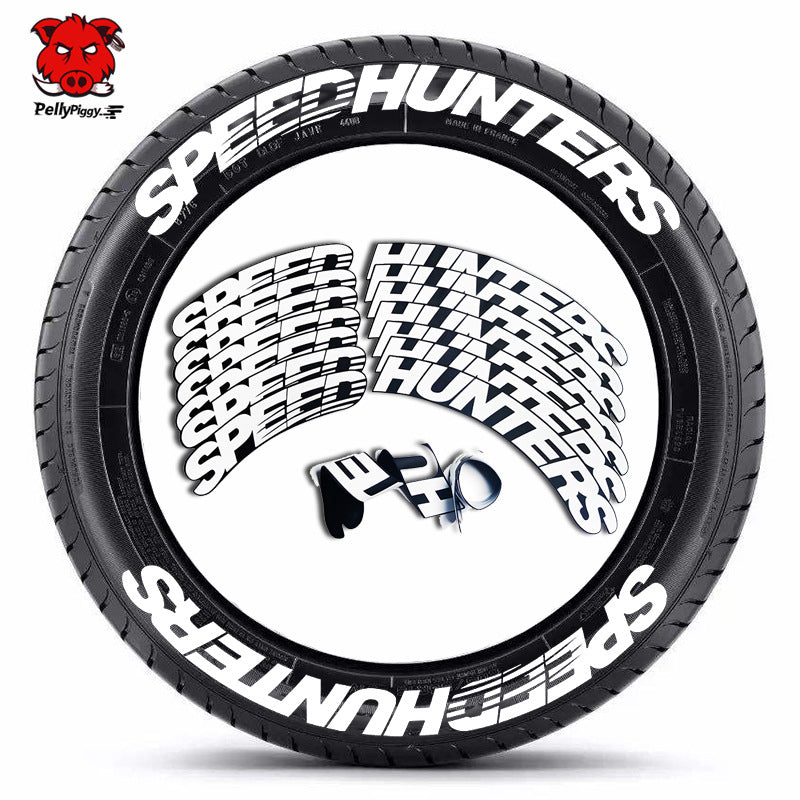 [One-piece set] Tire letter sticker one-piece set One-piece set Suitable for 4 tires No accessories included - Korvel