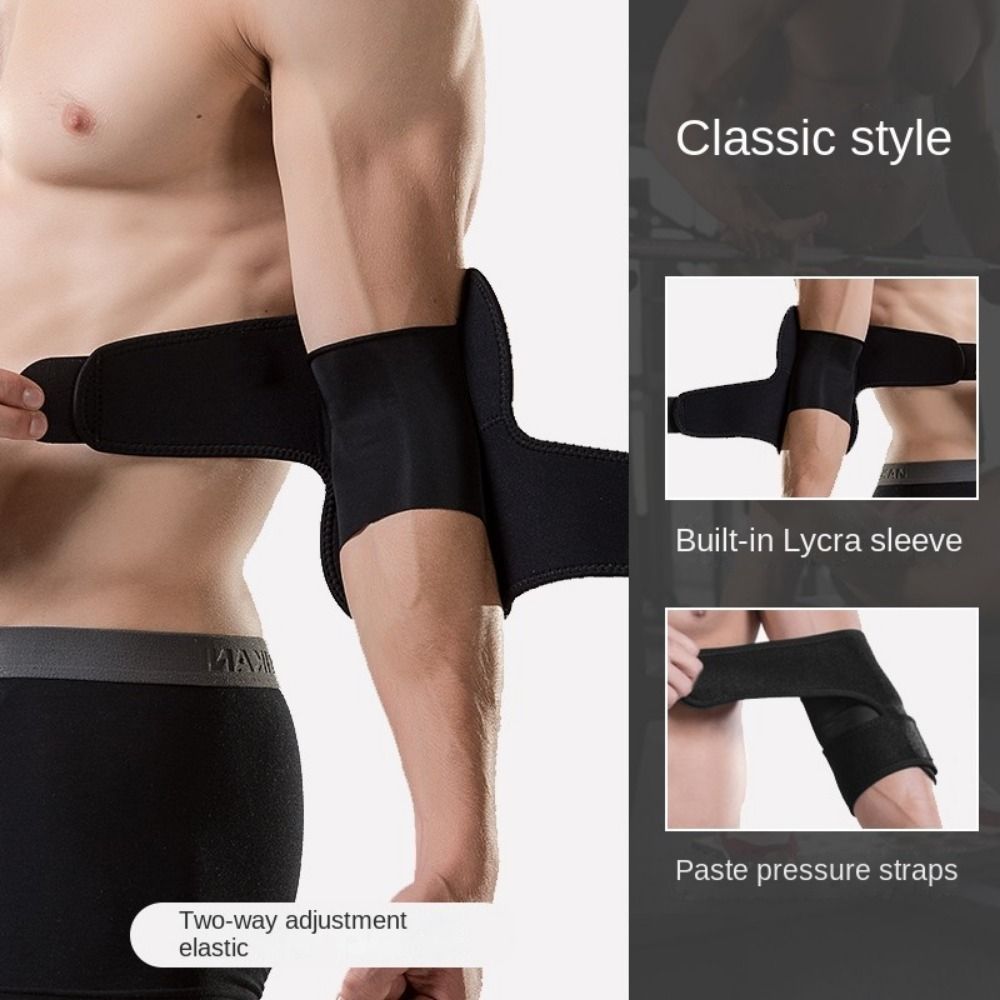 Sports elbow protection men's fitness arm cover arm joint protection warm elbow cover strap protection - Korvel