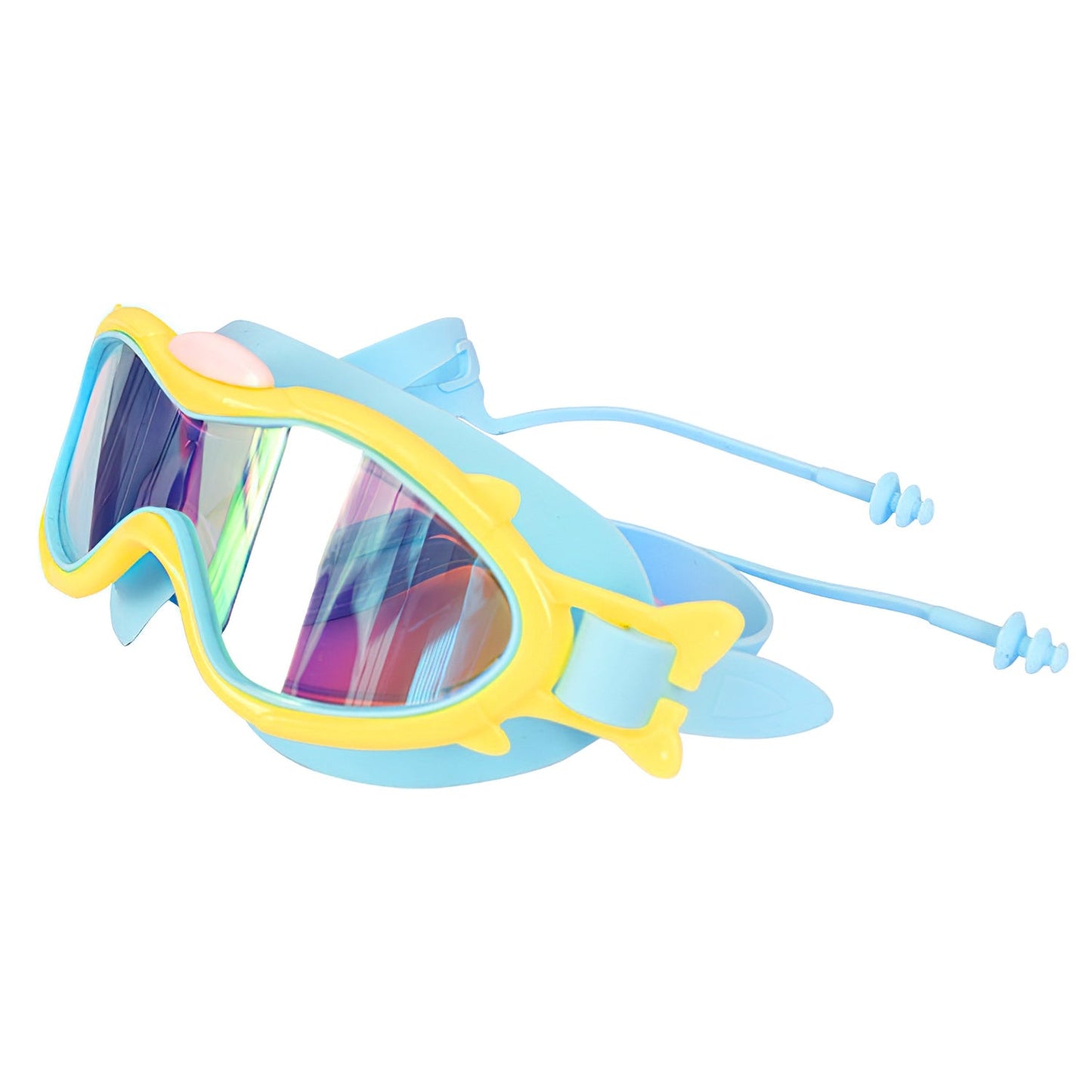 Kids Swim Goggles with Ear Plugs - UV Protection & Anti-Fog