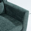 Modern Accent Chair Upholstered Foam Filled Living Room Chairs Comfy Reading Chair Mid Century Modern Chair  (Blackish Green) - Korvel